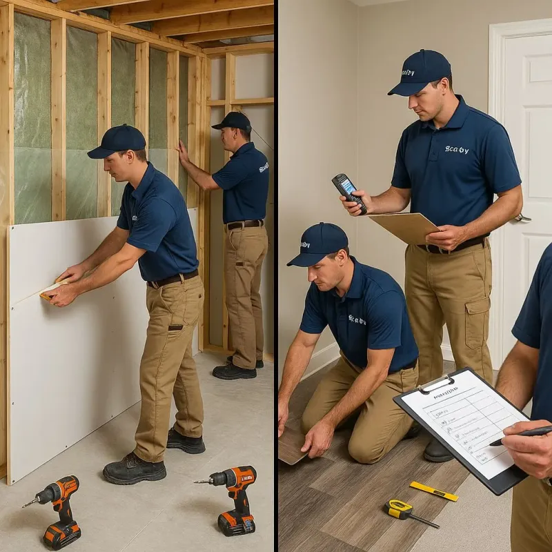 Repairs and Reconstruction process in Bolivar, WV